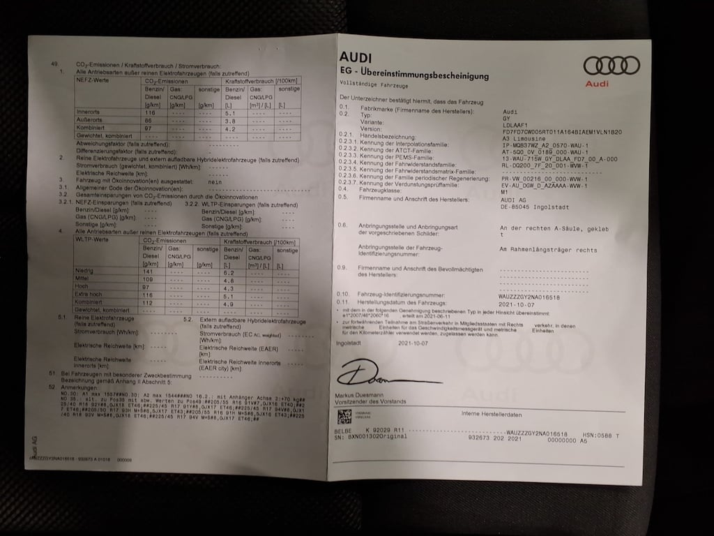 Audi A3 Limo 1.0 30 TFSI 12