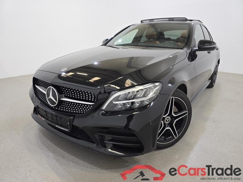 Mercedes C 180d AMG Night Aut. Pano LED-Xenon Navi Sport-Leather KeylessGo Camera Klima PDC ... #1