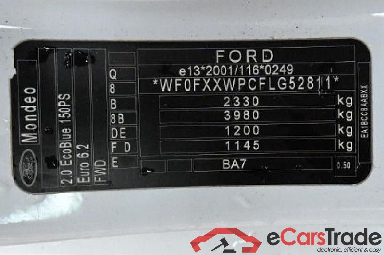 Ford Mondeo Wagon ´14 Mondeo Turnier Titanium 2.0 EcoBlue 110KW MT6 E6dT #4