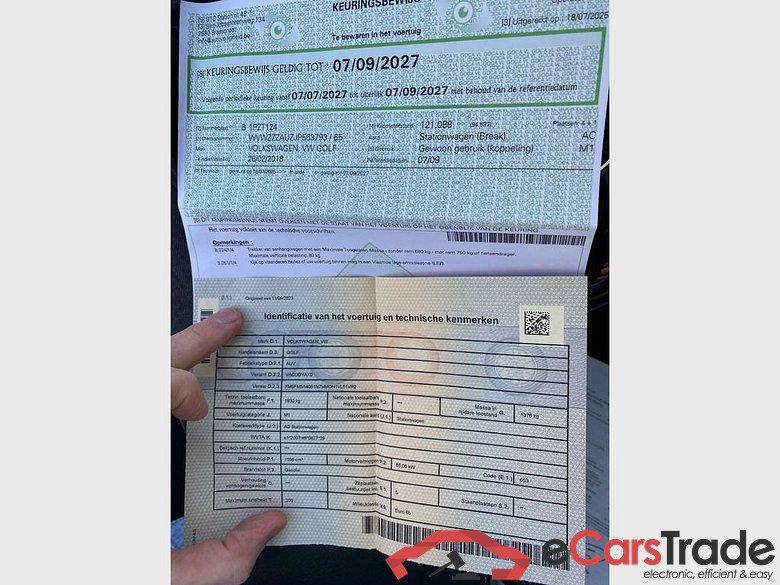 VOLKSWAGEN Golf Variant VII Golf Variant TL 1.6 TDI 85 kW (115 ch) 5 vitesses manuel #6