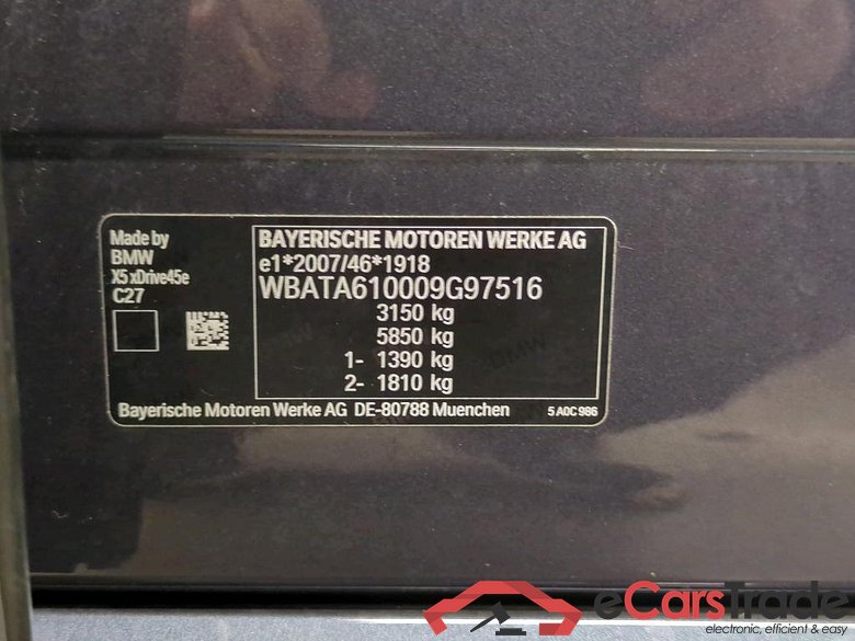 Baureihe X5 xDrive 45 e M Sport 3.0 290KW AT8 E6d #4