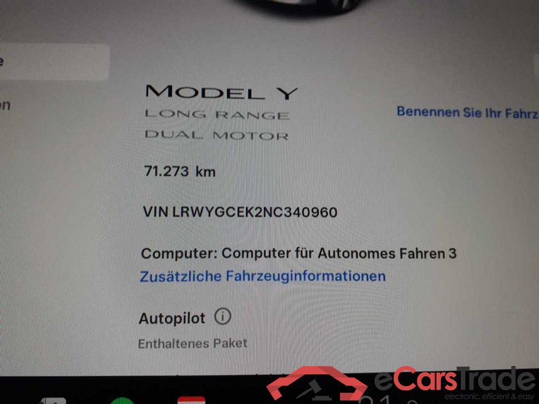 Tesla Model Y (01.2021->), Dual, Maximale Reichweite Dual AWD, 2021 - 2025 #4