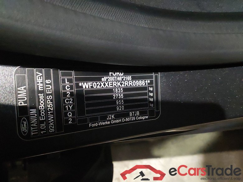 FORD Puma 1.0 EcoBoost mHEV 125cv Automático S6.2 Titanium #5