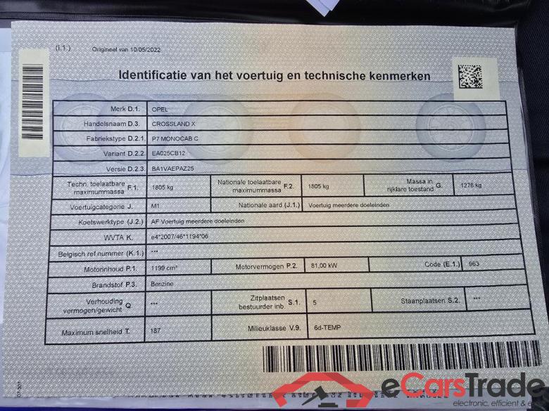 OPEL Crossland X Crossland X 1.2 Turbo Edition Start/Stop (EU6.2) #3