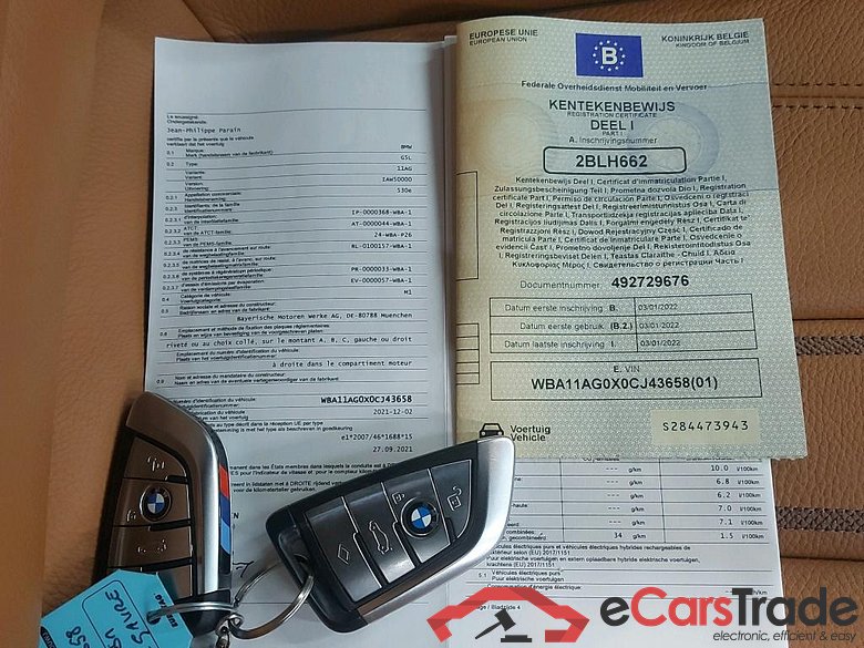 BMW - BMW 5 BERLINE 530e 292PK M Sport Pack Business With Dakota Heated Sport Seats & Heated Steering Wheel & Travel & Harman Kardon & Towing Hook & Parking Assistant * HYBRID * #4