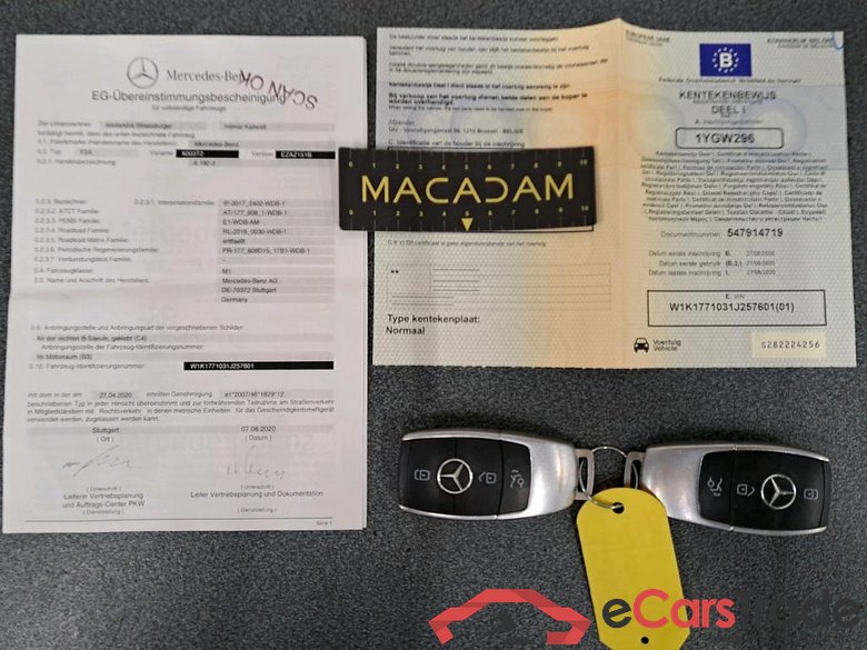 MERCEDES - MER A BERLINE 180 d 116PK 7G-DCT Advantage Style Pack Driving Assistance & Towing Hook #4