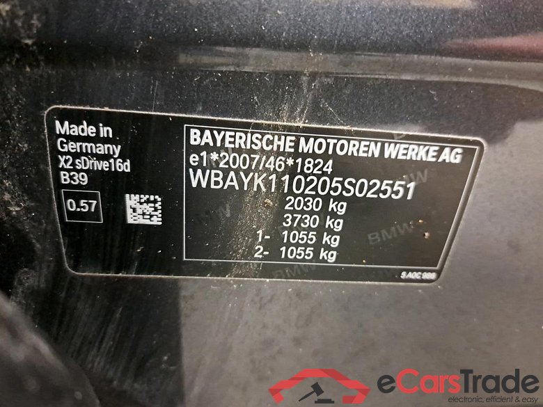 BMW - BMW X2 sDrive16dA 116PK Business Edition Advantage & Pack Business Plus With Heated Seats & Travel Pack & Heated Steering Wheel & Removable Trailer Hook #6