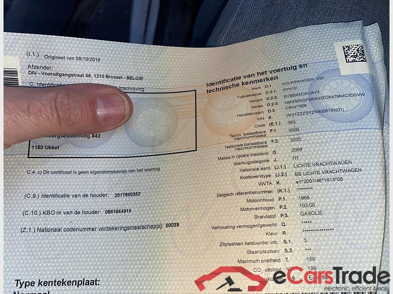 VOLKSWAGEN Crafter 35 Fourgon Mwb Hr Dsl Crafter 2.0 CR TDi L3H3 #3