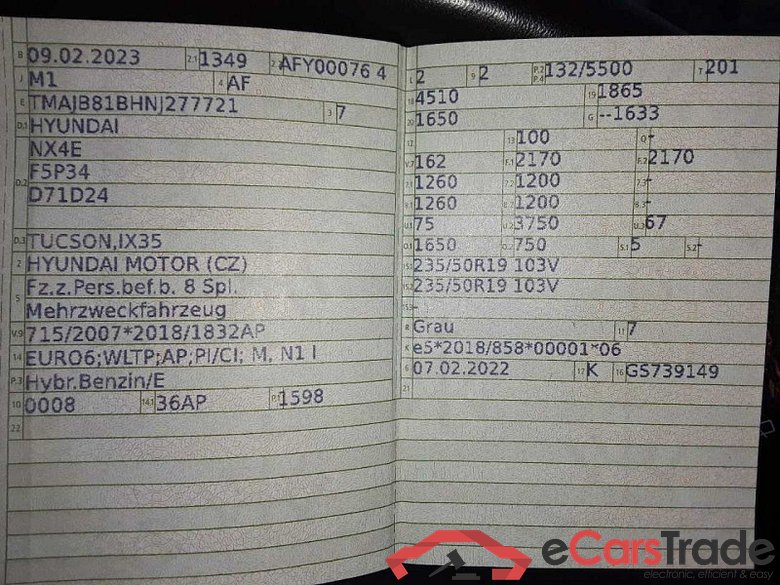 Hyundai Tucson (NX)(12.2020->) DE - SUV5 1.6 T-GDI Mild-Hybrid EU6d, N Line Mild-Hybrid 4WD (EURO 6d)(OPF), 202 #4