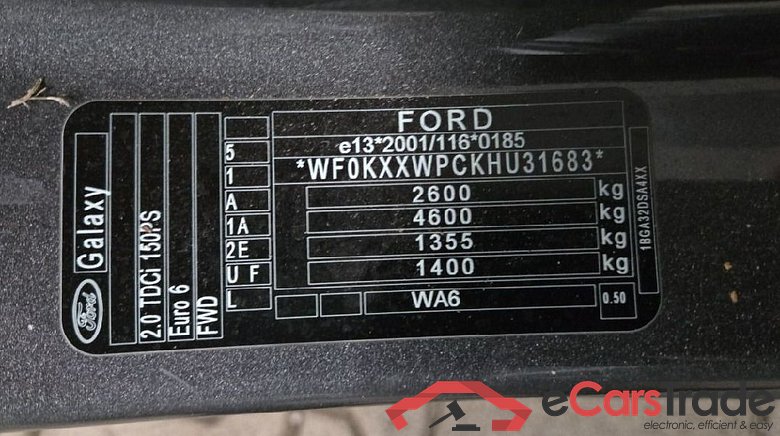 Galaxy Titanium 2.0 TDCi 110KW MT6 7 Sitzer E6 #5