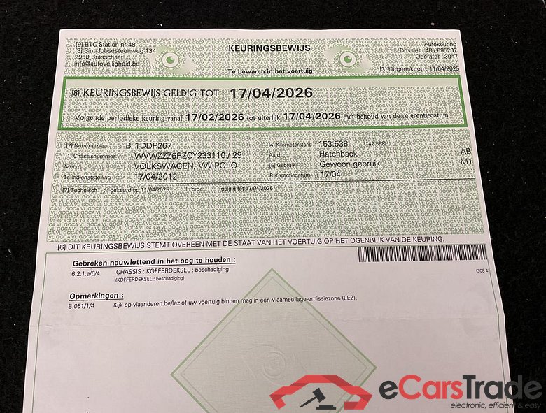VOLKSWAGEN Polo Polo Trendline 1.2 l 51 kW (70 PS) 5-speed #5