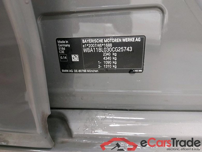 BMW - BMW 5 BERLINE 518dA 136PK Business Edition With Dakota Heated Sport Seats & Trailer Hook #6