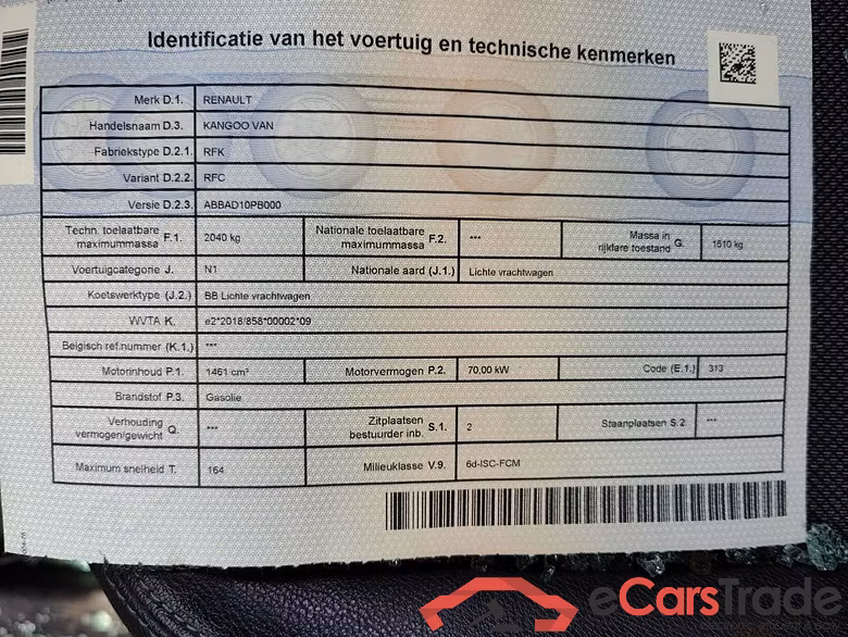 Renault Kangoo Blue dCi 95 Confort EDC 4d !! Damaged car !!! #4