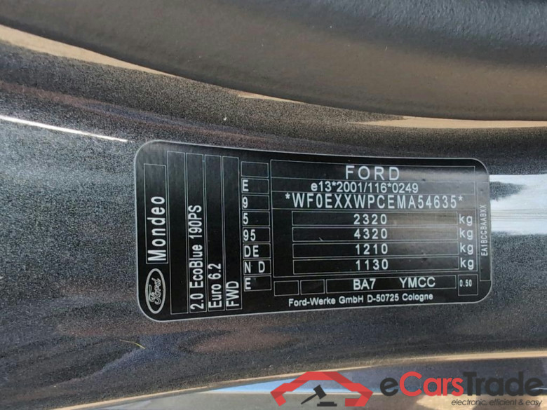 FORD - FOR MONDEO 2.0 Ecoblue 189PK AT Titanium Business & Winter Pack #6