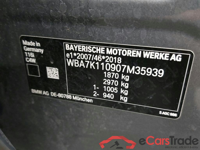 BMW - BMW 1 HATCH 116iA 109PK Business Edition & Pack Business & PDC Front & Rear * PETROL * #6