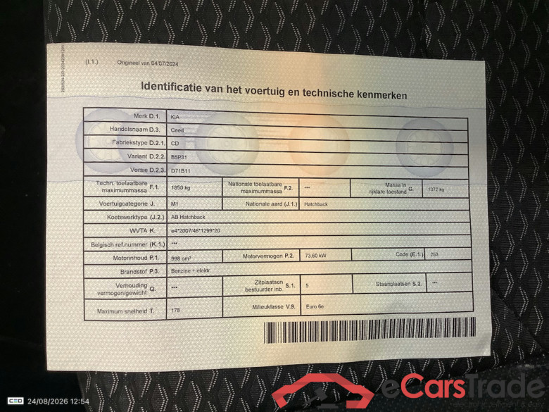 KIA CEE'D 1.0 T-GDI MHEV PULSE DCT #4