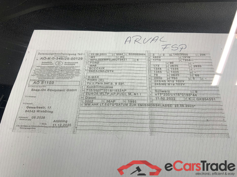S-Max Titanium AWD 2.0 EcoBlue 140KW AT8 E6d #2